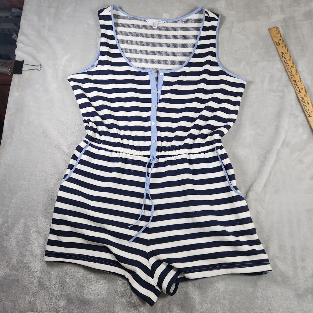 Southern Tide Women's Nadie Romper XL Nautical Navy Blue One Piece Casual Preppy